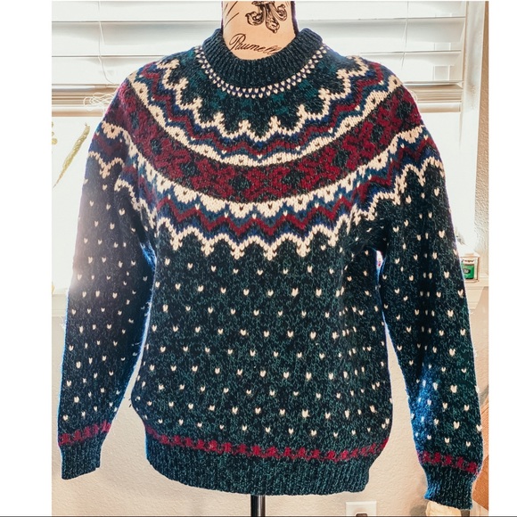 Woolrich Vintage Wool Fair Isle Sweater 